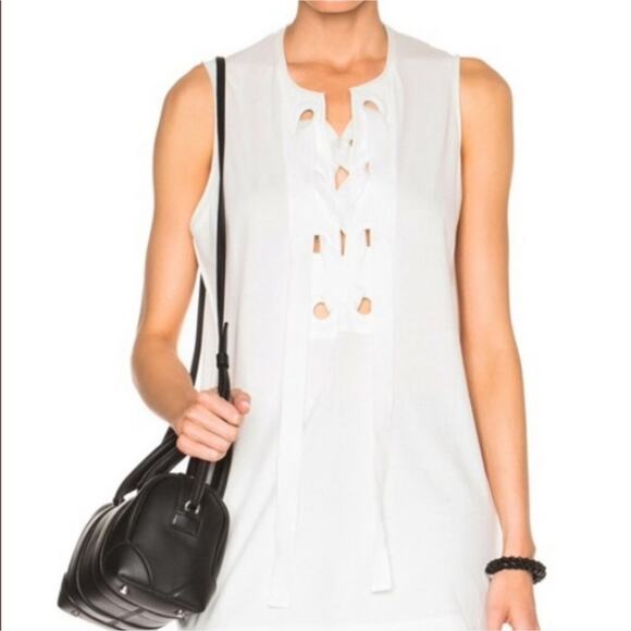 3.1 Phillip Lim Lace Up Tank Top - Picture 3 of 7